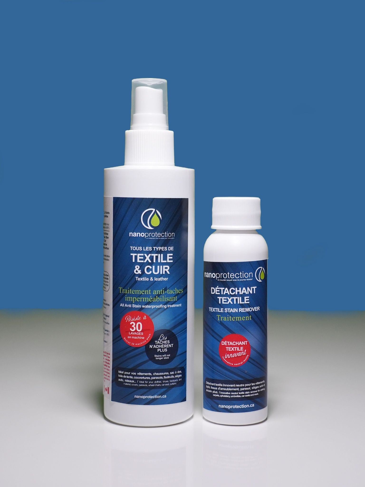 Textile & Leather stain remover and protector set - Nano Protection