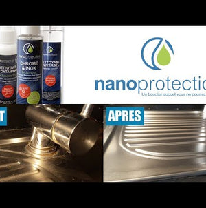 Kit de protection en acier inoxydable/inox et chrome résistant aux empreintes digitales