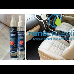 Textile & Leather Stain Remover and Protector Set - Nano